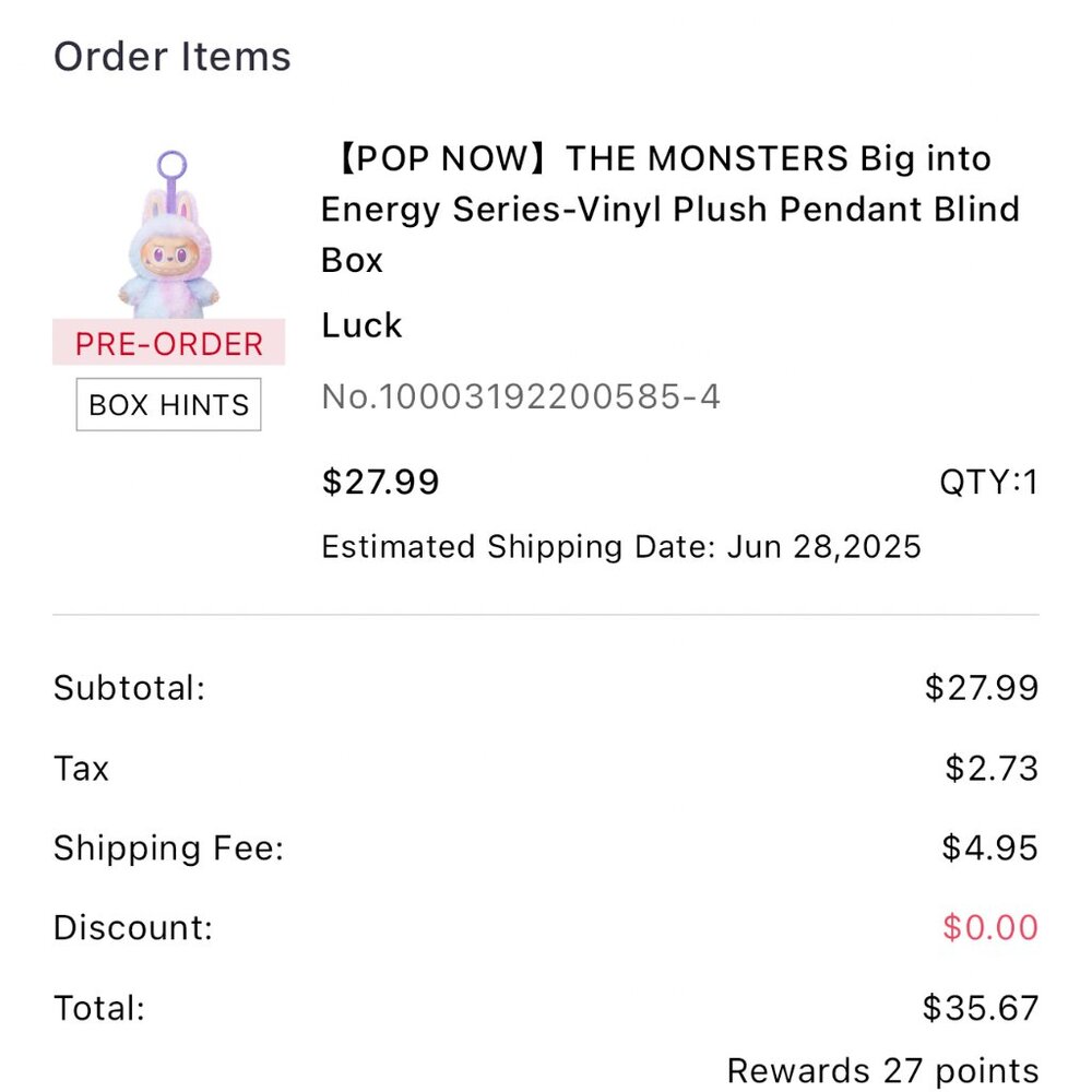 Labubu Big Into Energy -- LUCK